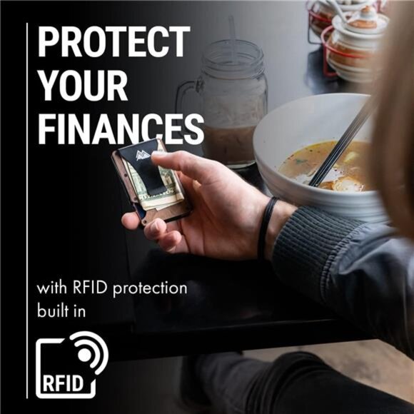 Mountain Voyage Co Leather Wallet - RFID-Blocking Card Holder with Money Clip - Picture 3 of 7